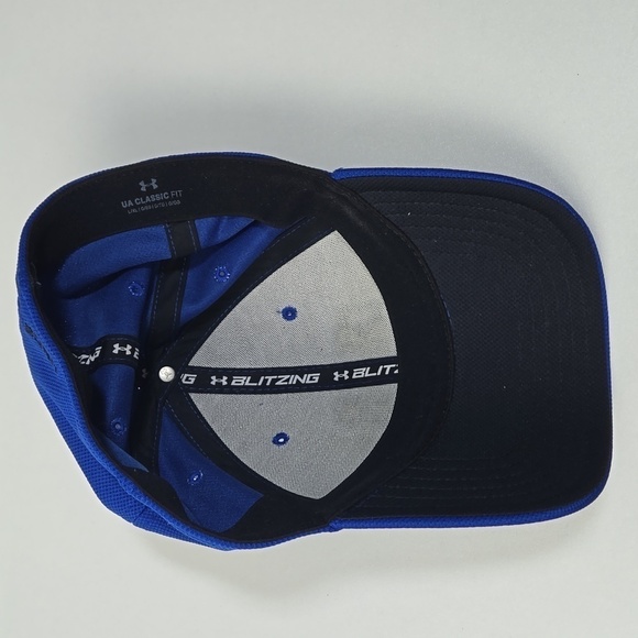 Under Armour UA Blitzing stretch Blue Fit Cap. Size L/XL EUC - Picture 5 of 5